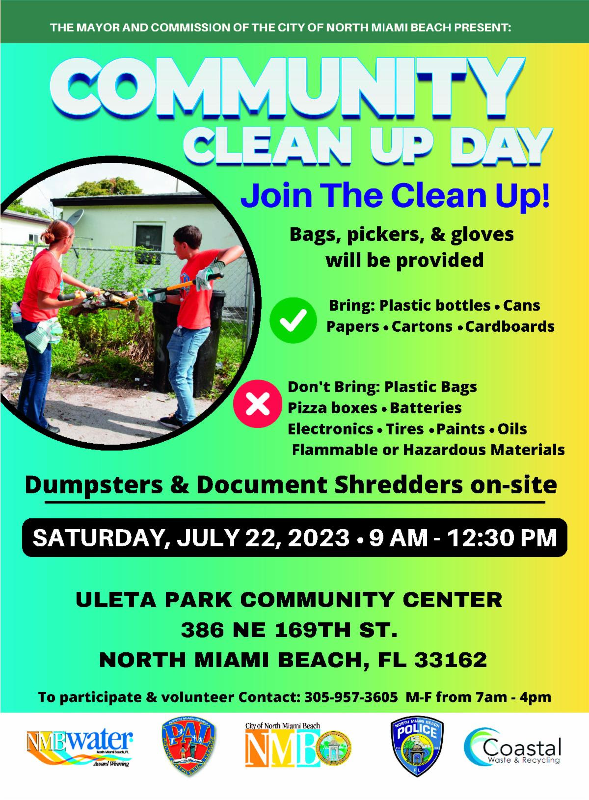 Community Clean Up Day @ Uleta Park Community Center